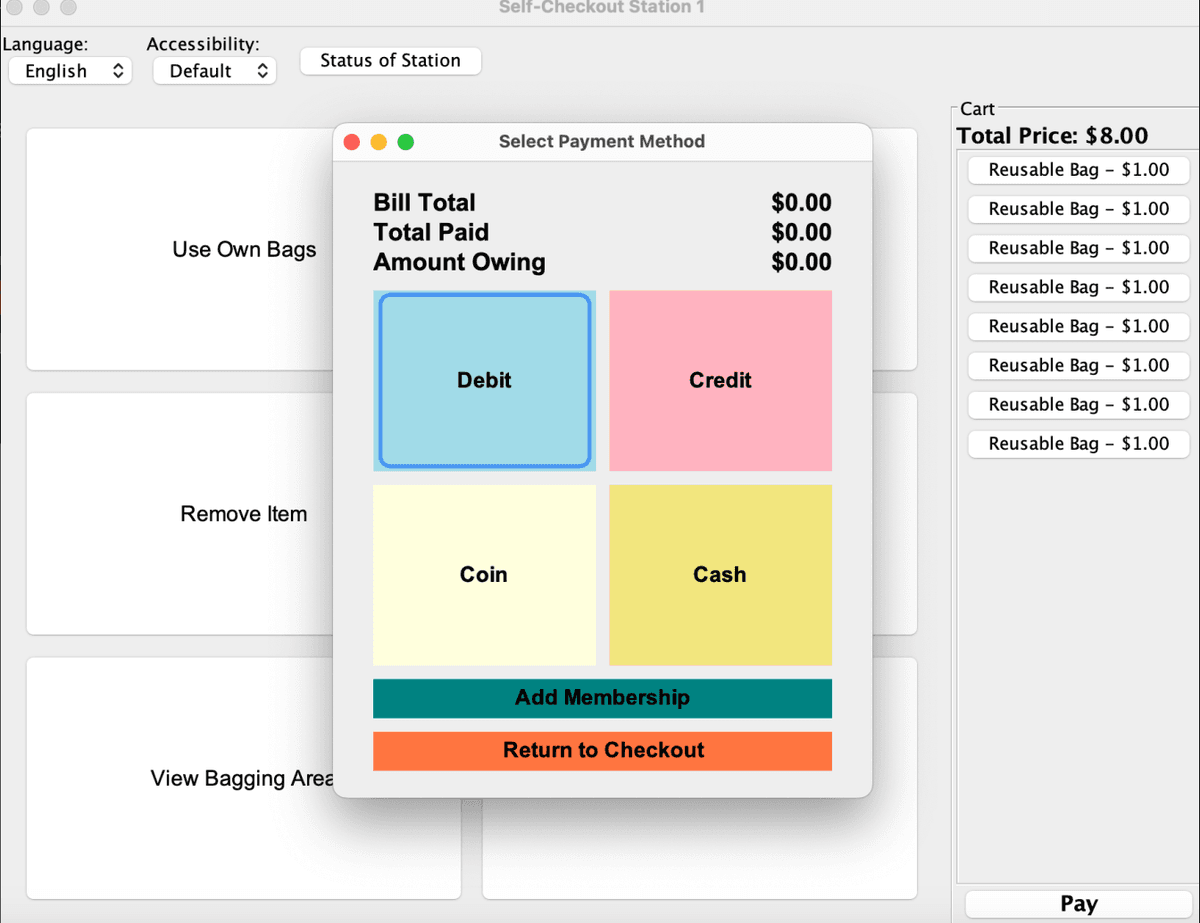 Self-Checkout Station